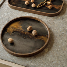 Carica l'immagine nel visualizzatore di Gallery, Vassoio Svuotatasche Bronze Organic vetro cm 30 Ethnicraft 20468