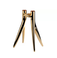 Load the image in the Gallery viewer, Kartell Candleliere hug gold 2 flames 1956