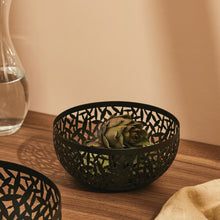 Load the image in the Gallery viewer, Cactus Fruttiera acciaio nero cm 21 Alessi MSA04/21 B