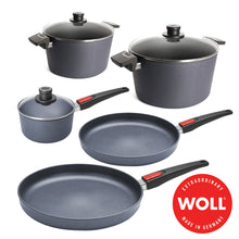 Carica l'immagine nel visualizzatore di Gallery, Woll Diamond Lite Batteria 8 pezzi antiaderente induzione