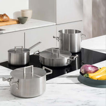 Carica l'immagine nel visualizzatore di Gallery, Alessi Batteria 7 pezzi pentole acciaio induzione Convivio