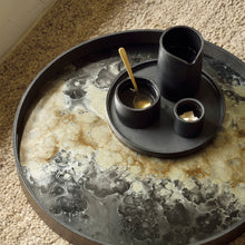 Load the image in the Gallery viewer, Organic Glass tray Glass/wood 48 cm Ethnicraft 20583