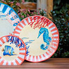 Carica l'immagine nel visualizzatore di Gallery, Litorale Piatto tondo cm 32 melamina infrangibile Rose e Tulipani