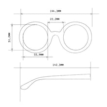 Load the image in the Gallery viewer, Okkia sunglasses round monica various colors