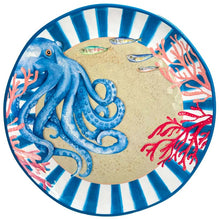 Load the image in the Gallery viewer, Tondo flat coast of 42 cm unbelievable melamine roses and tulips