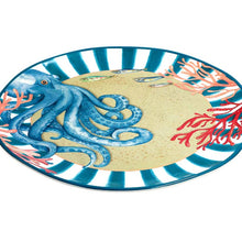 Load the image in the Gallery viewer, Tondo flat coast of 42 cm unbelievable melamine roses and tulips