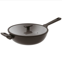 Load the image in the Gallery viewer, Sambonet Wok 30 cm non-stick + cover Titan Pro induction