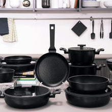 Load the image in the Gallery viewer, Sambonet Wok 30 cm non-stick + cover Titan Pro induction