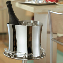 Load the image in the Gallery viewer, Bamboo bucket champagne wine steel sambonet