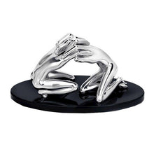 Carica l'immagine nel visualizzatore di Gallery, Abbraccio Scultura argento Ottaviani