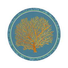 Load the image in the Gallery viewer, Set 4 Ring Round Towel Blue Sea The Black Goose