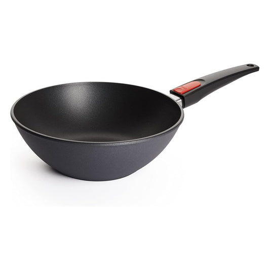 Woll Diamond Lite Wok antiaderente cm 26 induzione + coperchio e manico estraibile