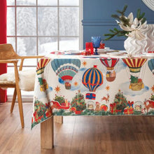 Carica l'immagine nel visualizzatore di Gallery, Tovaglia Antimacchia Natale Mongolfiere varie misure L'Oca Nera