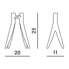 Load the image in the Gallery viewer, Kartell Candleliere hug gold 2 flames 1956