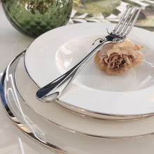 Carica l'immagine nel visualizzatore di Gallery, Set 6 Sottopiatti vetro soffiato filo platino Onlylux