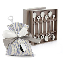 Carica l'immagine nel visualizzatore di Gallery, 10 Set Party da 6 Cucchiani moka segnaposto Bomboniere Sambonet