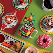 Carica l'immagine nel visualizzatore di Gallery, Britto Set 2 Tazze Cappuccio con piatto fantasia Egan