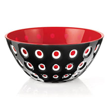 Carica l'immagine nel visualizzatore di Gallery, Guzzini Insalatiere Murrina nero-rosso varie misure