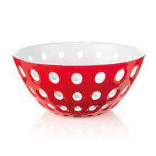 Carica l'immagine nel visualizzatore di Gallery, Guzzini Insalatiere Murrina rosso-bianco varie misure