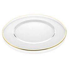 Carica l'immagine nel visualizzatore di Gallery, Set 6 Sottopiatti vetro soffiato filo oro zecchino Onlylux