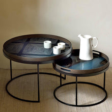 Carica l'immagine nel visualizzatore di Gallery, Vassoio Slate Organic vetro/legno cm 48  Ethnicraft 20911