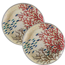 Carica l'immagine nel visualizzatore di Gallery, Sea Life Servizio 6 posti tavola infrangibili Rose e Tulipani