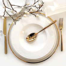 Carica l'immagine nel visualizzatore di Gallery, Linear PVD Gold Servizio posate 24 pezzi Oro Sambonet 52713G-81