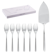 Carica l'immagine nel visualizzatore di Gallery, Linear Set Torta 7 pezzi acciaio 18/10 Sambonet 5213