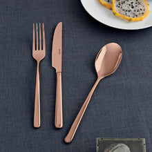 Load the image in the Gallery viewer, Linear Pvd Copper Caste service 24 pieces Sambonet 52713C-81