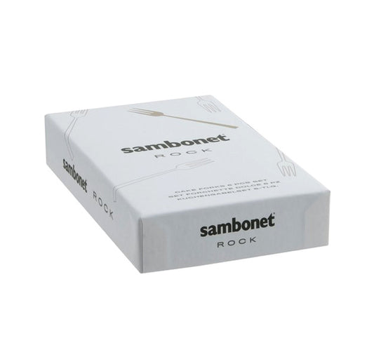 Rock Set 6 Forchette dolce acciaio Sambonet
