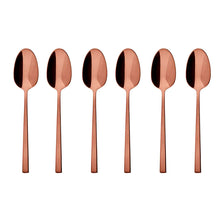 Carica l'immagine nel visualizzatore di Gallery, Rock PVD Copper Set 6 Cucchiaini moka Rame Sambonet