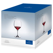 Load the image in the Gallery viewer, Set 4 CALICI WINE RED Bourgogne Crystal Maxima Villeroy & Boch