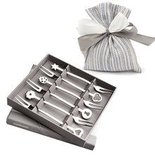 Carica l'immagine nel visualizzatore di Gallery, 10 Set Party da 6 Forchettine aperitivo segnaposto Bomboniere Sambonet