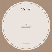 Carica l'immagine nel visualizzatore di Gallery, Vassoio Brown Dots vetro/legno cm 48 Ethnicraft 20418