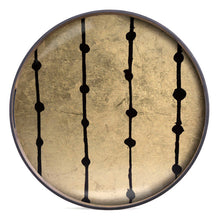 Carica l'immagine nel visualizzatore di Gallery, Vassoio Brown Dots vetro/legno cm 48 Ethnicraft 20418