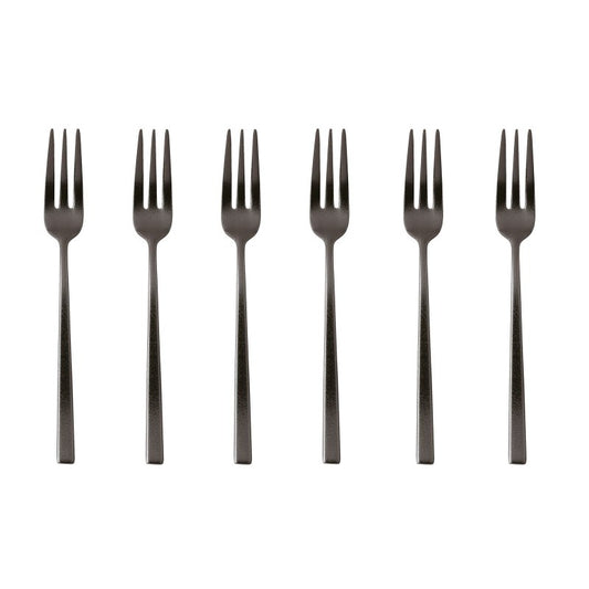 Rock PVD Black Set 6 Forchettine Sambonet
