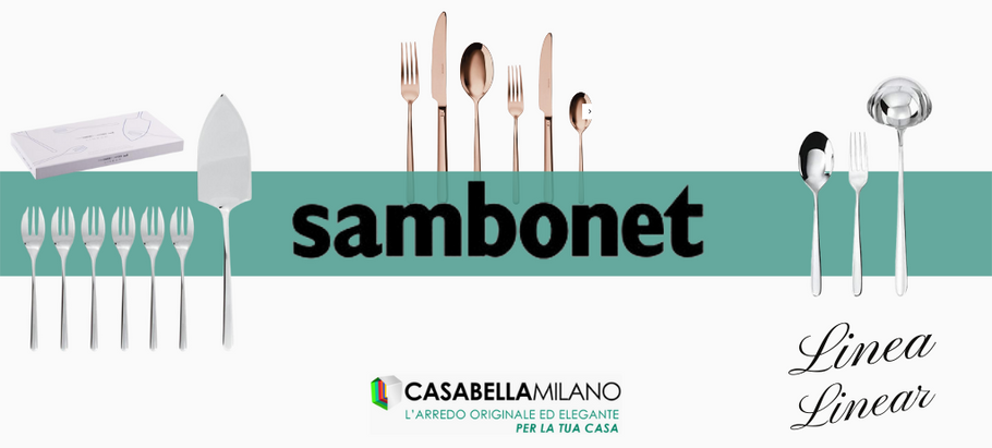 Servizi posate Sambonet: la collezione Linear
