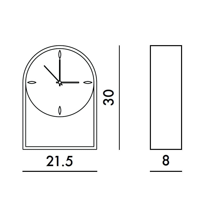 KARTELL - OROLOGIO DA TAVOLO CRISTALLO / ORO, AIR DU TEMPS, 1931/GG