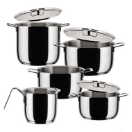 Alessi Battery 8 pieces steel induction pots Pots & Pans