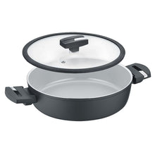 Load the image in the Gallery viewer, B-perfect Tegame 2 handles 28 cm Natural non-stick + BERNDES Lid

