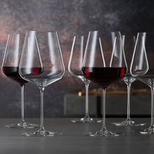 Load the image in the Gallery viewer, Definition Set of 2 Burgundy Spiegelau blown glasses
