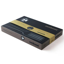 Carica l&#39;immagine nel visualizzatore di Gallery, Contour Vintage Servizio posate 24 pezzi Sambonet Csaba della Zorza
