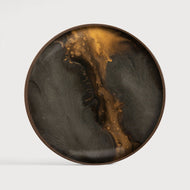 Vassoio Svuotatasche Bronze Organic vetro cm 30 Ethnicraft 20468