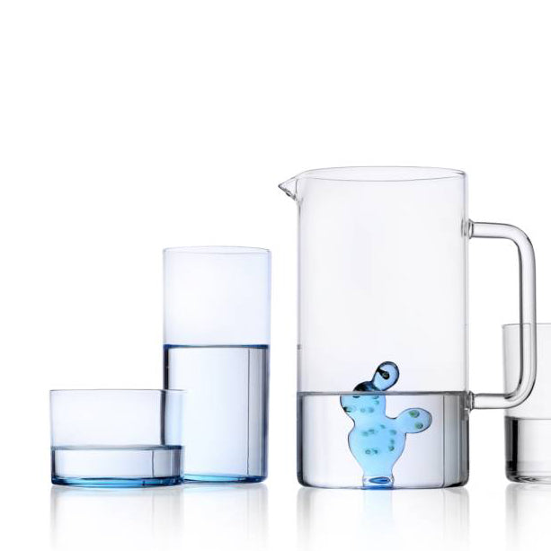 Ichendorf Milano Caraffa Cactus 115 Cl – In Vetro Borosilicato Fatta A Mano, Design A Vasi Comunicanti