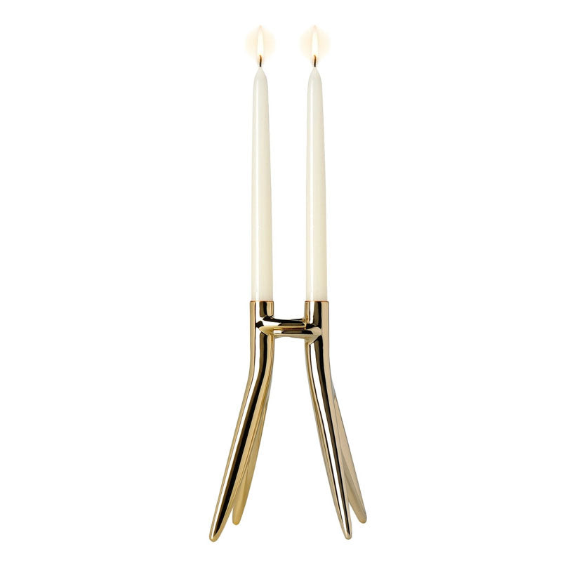 Kartell Candleliere hug gold 2 flames 1956