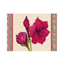 Load the image in the Gallery viewer, Tovagliette rettangolari rigide Amaryllis L&#39;oca Nera vari colori
