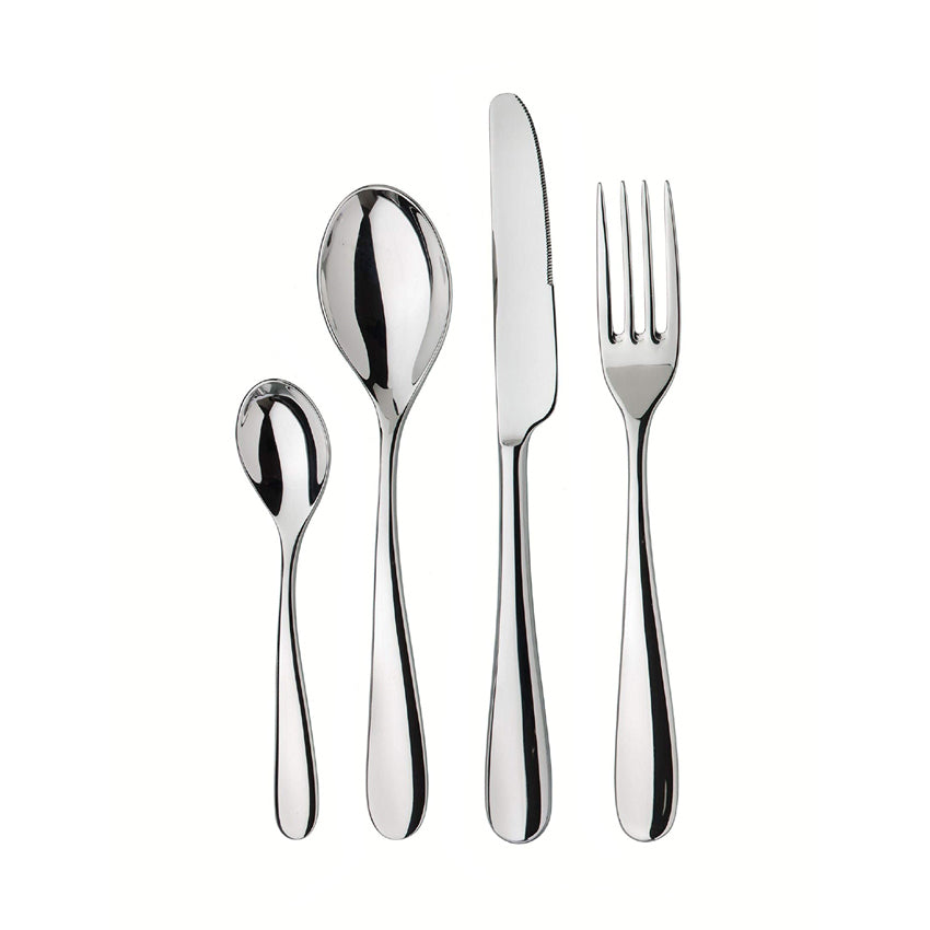 Michelino Mila Set Posate 24 pz per 6 Persone Acciaio Inox Lavastoviglie Michelino Mila Set Posate 24 pz per 6 Persone Acciaio Inox Lavastoviglie