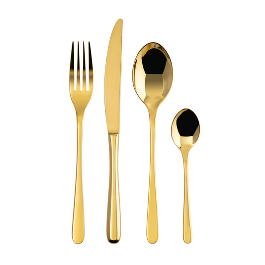 Sambonet Taste Gold Servizio posate 24 pezzi acciaio PVD