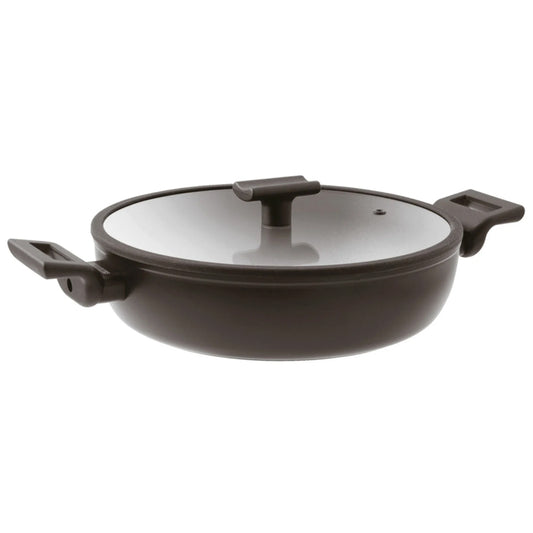 Sambonet Tegame cm 28 antiaderente + cop. Titan Pro induzione