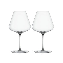 Load the image in the Gallery viewer, Definition Set of 2 Burgundy Spiegelau blown glasses
